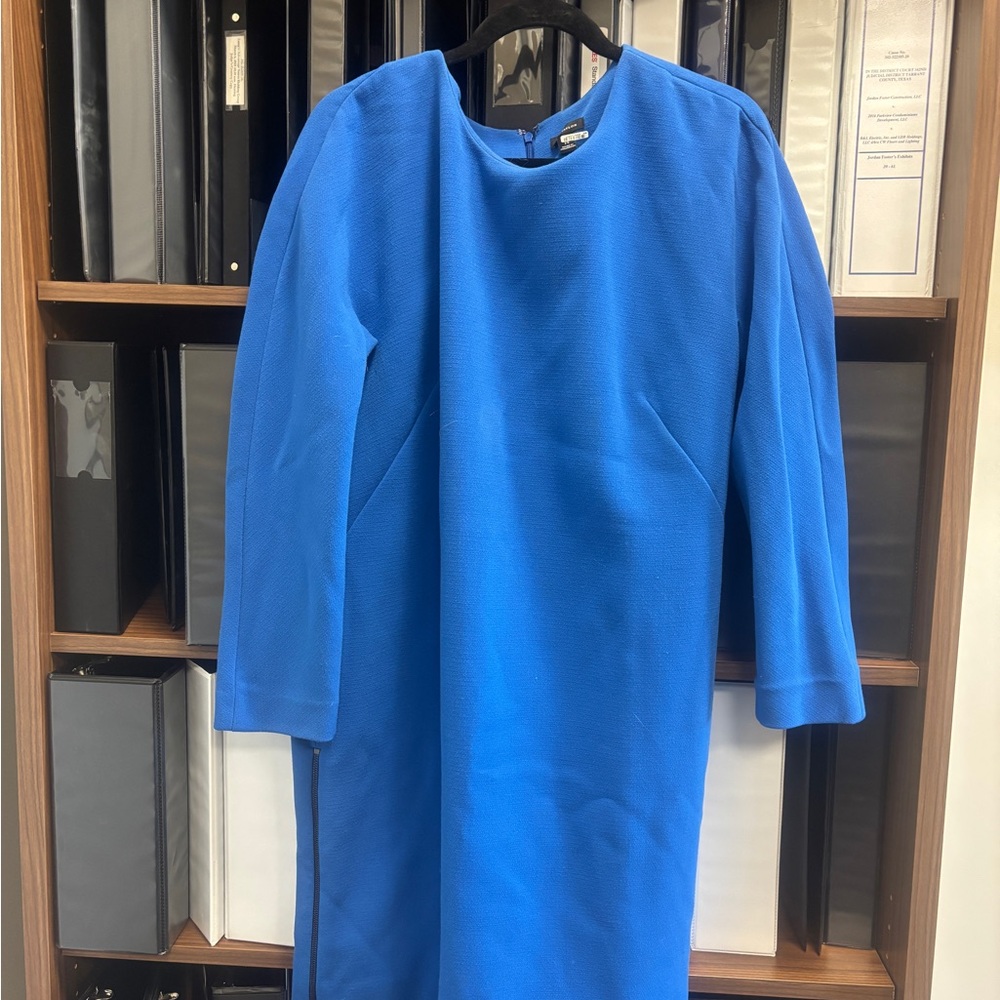 Ann Taylor Royal Blue Zip-Up Dress